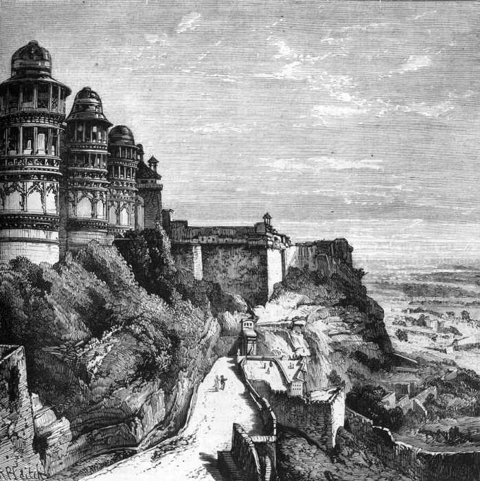 Framed Print : Gwalior, c1891. Creator: James Grant Framed Print : Gwalior, c1891. Creator: James Grant