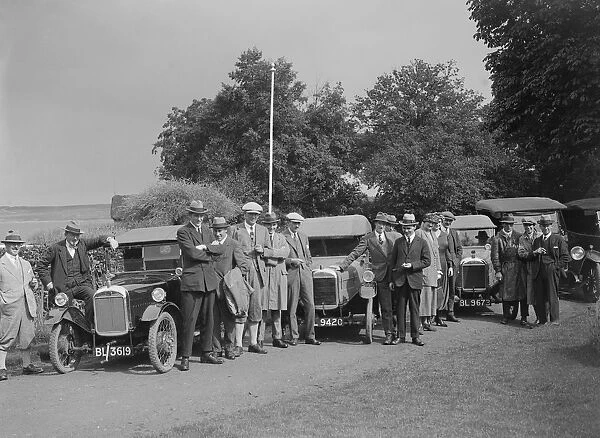 GWK cars at a demonstration event at Frensham Pond Hotel, Surrey, 1922. Artist: Bill Brunell