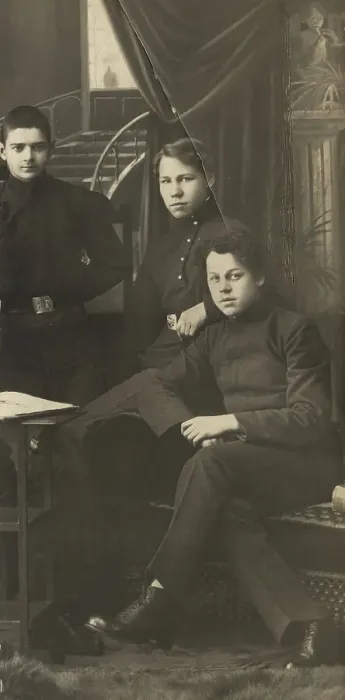 Framed Print : Gymnasium students of the Irkutsk gymnasium... late 19th cent - early 20th cent. Creator: Unknown