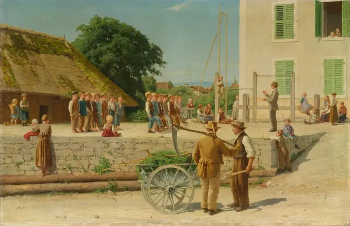 Framed Print : The Gymnastics Lesson, 1879