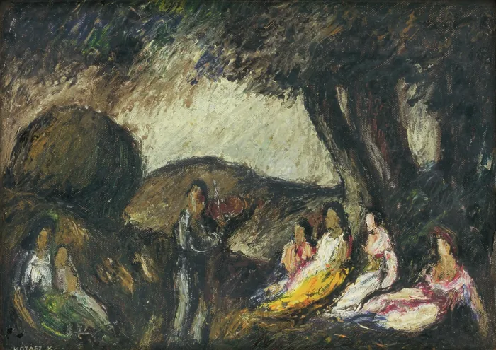Framed Print : Gypsies, 1920-1929. Creator: Karoly Kotasz Framed Print : Gypsies, 1920-1929. Creator: Karoly Kotasz