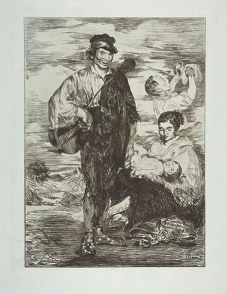 The Gypsies (Les Gitanos), 1862. Creator: Edouard Manet