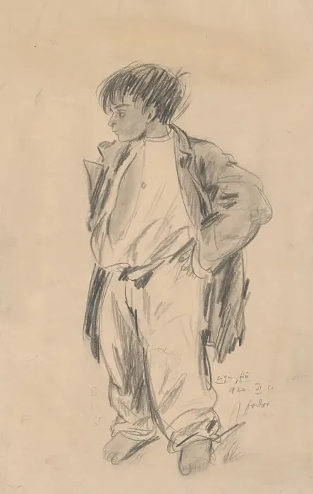 Framed Print : Gypsy boy, 1920. Creator: Stefan Fodor Framed Print : Gypsy boy, 1920. Creator: Stefan Fodor