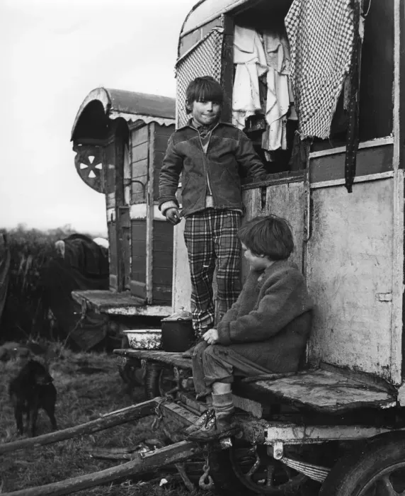 Framed Print : Gypsy boys playing, 1960s Framed Print : Gypsy boys playing, 1960s