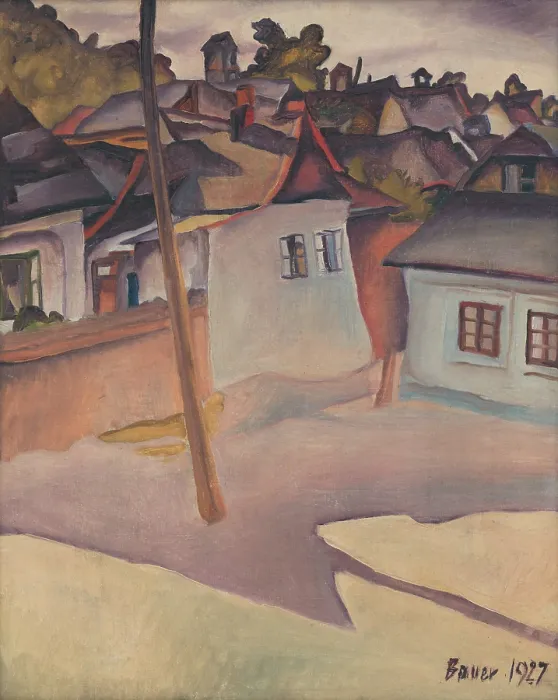 Framed Print : Gypsy camp, 1927. Creator: Konstantin Bauer Framed Print : Gypsy camp, 1927. Creator: Konstantin Bauer