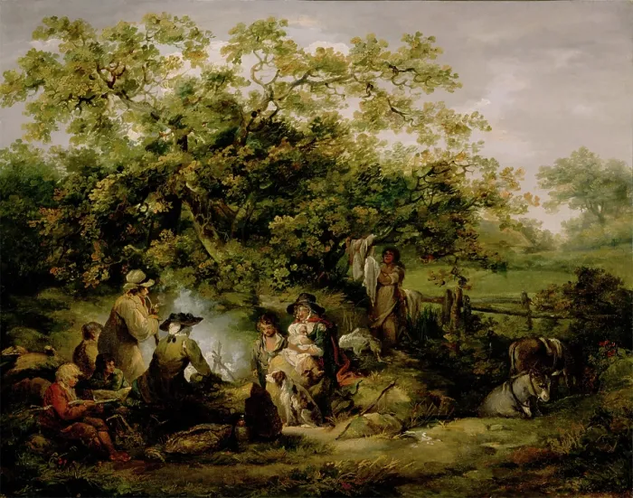 Framed Print : Gypsy Encampment, between 1790 and 1804. Creator: George Morland Framed Print : Gypsy Encampment, between 1790 and 1804. Creator: George Morland