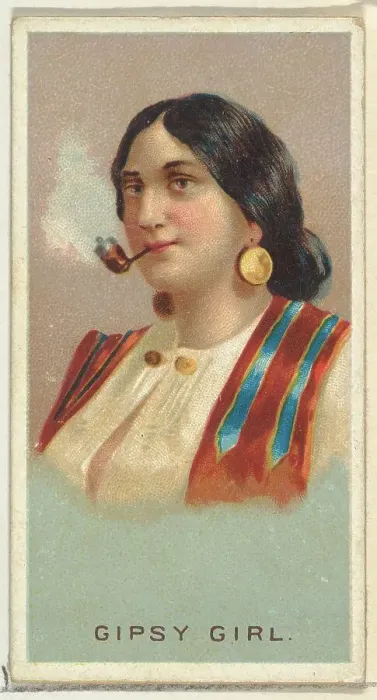 Framed Print : Gypsy Girl, from Worlds Smokers series (N33) for Allen & Ginter Cigarettes, 1888 Framed Print : Gypsy Girl, from Worlds Smokers series (N33) for Allen & Ginter Cigarettes, 1888