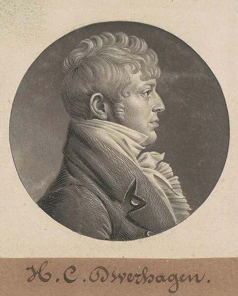 H. C. Dwerhagen, 1804. Creator: Charles Balthazar Julien Fevret de Saint-Memin