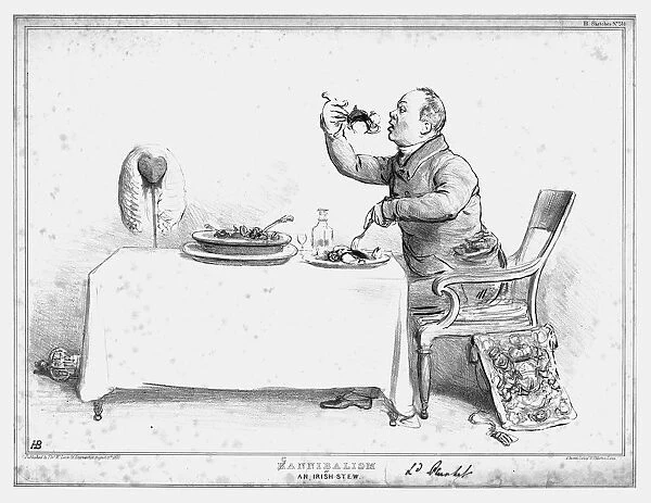 H  /  Cannibalism, or An Irish Stew, 1833. Creator: John Doyle
