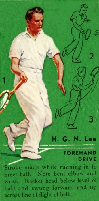 Framed Print : H. G. N. Lee - Forehand Drive, c1935. Creator: Unknown Framed Print : H. G. N. Lee - Forehand Drive, c1935. Creator: Unknown