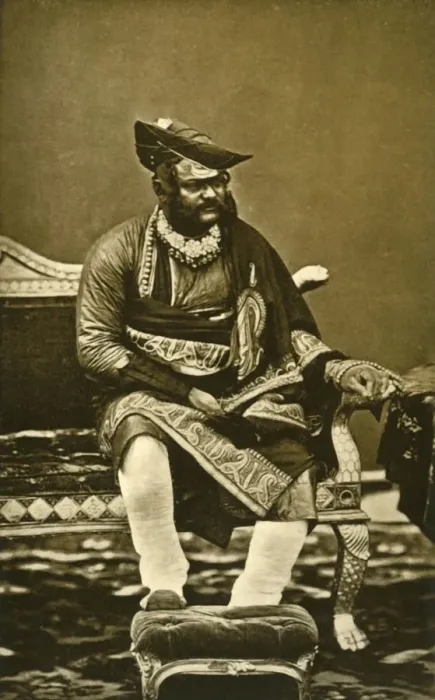 Framed Print : H. H. General The Maharajah Sindhia of Gwalior G. C. B. G. C. S. I. c1870, (1901). Creator Framed Print : H. H. General The Maharajah Sindhia of Gwalior G. C. B. G. C. S. I. c1870, (1901). Creator