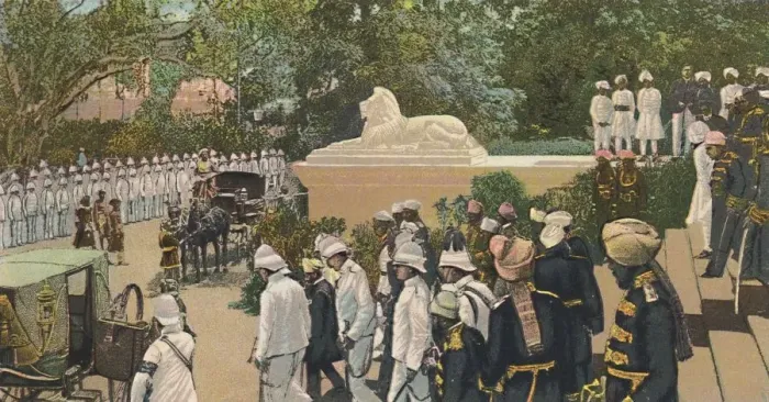 Framed Print : H. H. The Nizam Leaving The Residency, Hyderabad, c1900. Creator: Unknown Framed Print : H. H. The Nizam Leaving The Residency, Hyderabad, c1900. Creator: Unknown