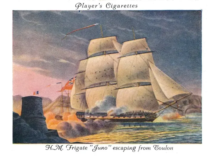 Framed Print : H. M. Frigate Juno escaping from Toulon, 1936. Creator: Unknown Framed Print : H. M. Frigate Juno escaping from Toulon, 1936. Creator: Unknown