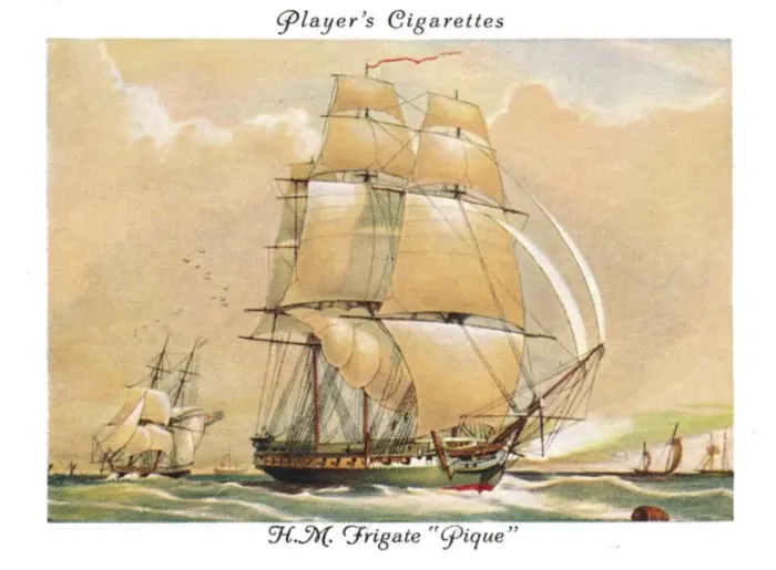 Framed Print : H. M. Frigate Pique, 1936. Creator: Unknown Framed Print : H. M. Frigate Pique, 1936. Creator: Unknown
