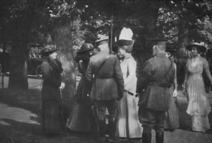 Framed Print : H. M. Queen Mary after the Investiture of the 25th August 1915, (1939) Framed Print : H. M. Queen Mary after the Investiture of the 25th August 1915, (1939)
