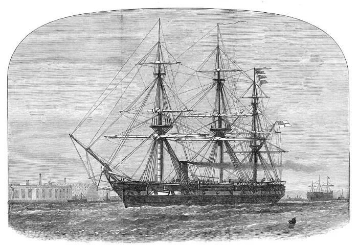 Framed Print : H. M. S. Challenger, 1872. Creator: Unknown Framed Print : H. M. S. Challenger, 1872. Creator: Unknown