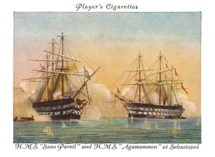 Framed Print : H. M. S. Sans Pariel and H. M. S. Agamemnon at Sebastopol, 1936 Framed Print : H. M. S. Sans Pariel and H. M. S. Agamemnon at Sebastopol, 1936
