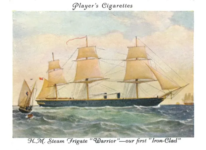 Framed Print : H. M. Steam Frigate Warrior --our first Iron-Clad, 1936. Creator: Unknown Framed Print : H. M. Steam Frigate Warrior --our first Iron-Clad, 1936. Creator: Unknown