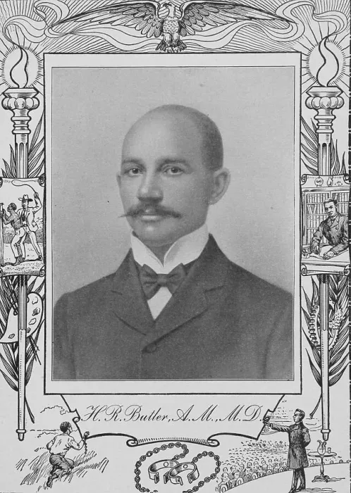 Framed Print : H. R. Butler, A. M. M. D. [recto], 1902. Creator: Unknown