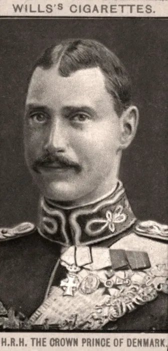 Framed Print : H. R. H. The Crown Prince of Denmark, 1908. Artist: WD & HO Wills Framed Print : H. R. H. The Crown Prince of Denmark, 1908. Artist: WD & HO Wills
