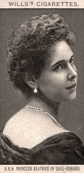 H. R. H Princess Beatrice of Saxe-Coburg, 1908. Artist: WD & HO Wills