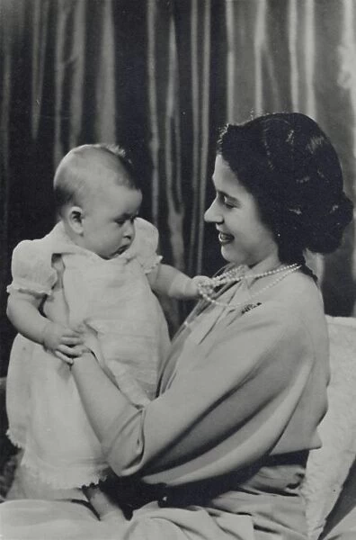 H. R. H. Princess Elizabeth and Prince Charles, 1948. Creator: Stirling Henry Nahum