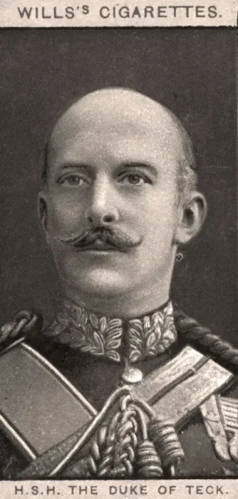 Framed Print : H. S. H The Duke of Teck, 1908. Artist: WD & HO Wills Framed Print : H. S. H The Duke of Teck, 1908. Artist: WD & HO Wills