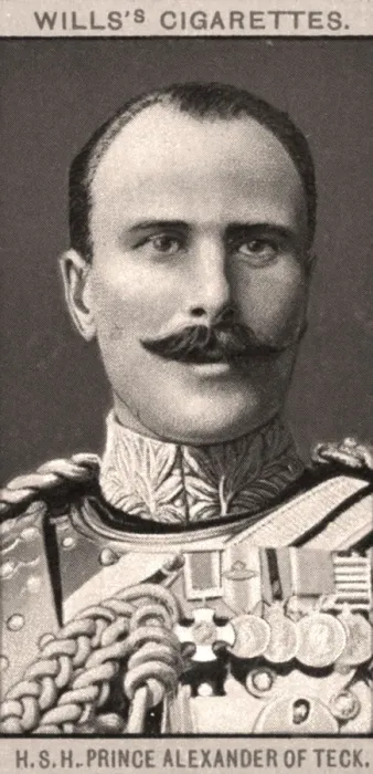 Framed Print : H. S. H Prince Alexander of Teck, 1908. Artist: WD & HO Wills Framed Print : H. S. H Prince Alexander of Teck, 1908. Artist: WD & HO Wills