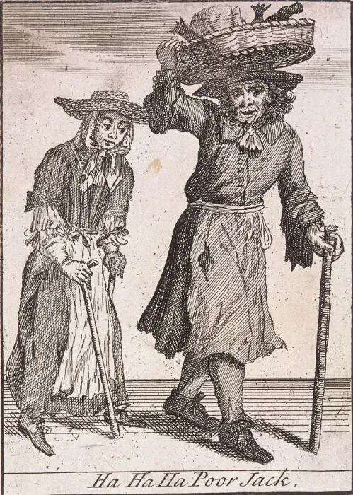 Framed Print : Ha Ha Ha Poor Jack, Cries of London, (c1688?) Framed Print : Ha Ha Ha Poor Jack, Cries of London, (c1688?)