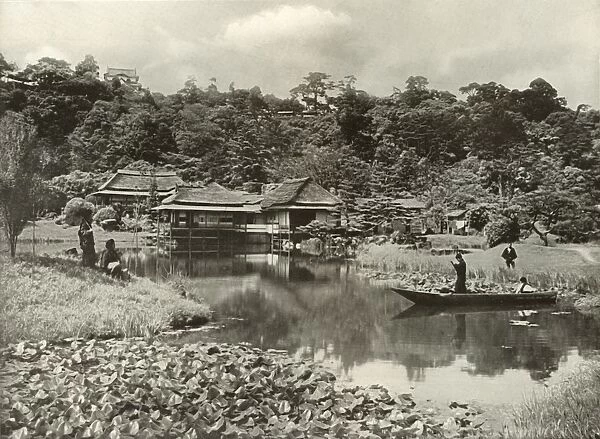 The Ha-Kei-Tei Inn and Garden at Hikone, 1910. Creator: Herbert Ponting