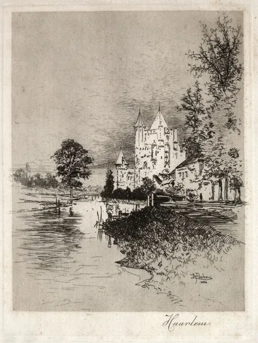 Framed Print : Haarlem, 1884. Creator: Joseph Pennell (American, 1857-1926) Framed Print : Haarlem, 1884. Creator: Joseph Pennell (American, 1857-1926)