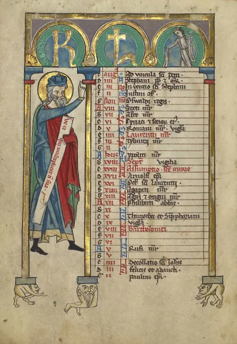 Framed Print : Habakkuk; Psalter, about 1240-1250. Creator: Unknown Framed Print : Habakkuk; Psalter, about 1240-1250. Creator: Unknown