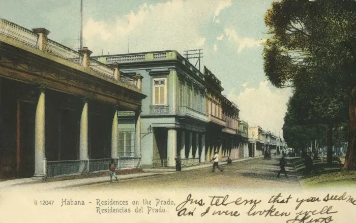 Framed Print : Habana - Residences on the Prado, 1907. Creator: Unknown Framed Print : Habana - Residences on the Prado, 1907. Creator: Unknown
