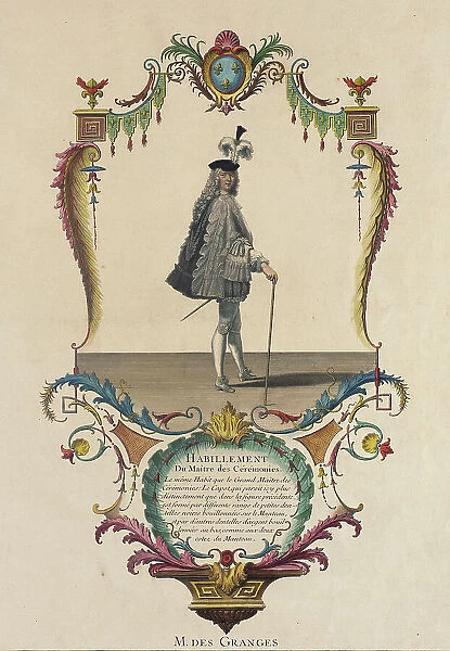 Habillement du Maitre des Ceremonies, M. des Granges, 1774. Creator: Nicolas Dauphin de Beauvais