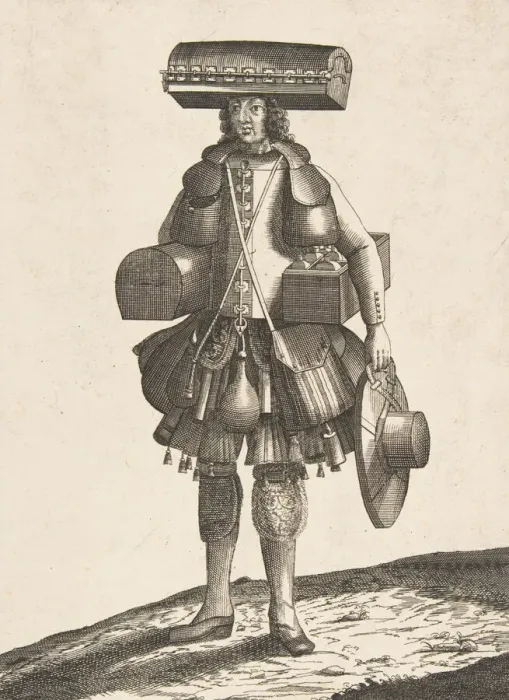 Framed Print : Habit de Mallettier Coffrettier, ca. 1690. ca. 1690. Creator: Anon Framed Print : Habit de Mallettier Coffrettier, ca. 1690. ca. 1690. Creator: Anon