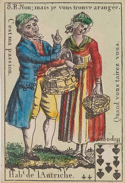 Hab.t de l Autriche from Playing Cards (for Quartets) Costumes des Peuples Etrangers... 1700-1799. Creator: Anon