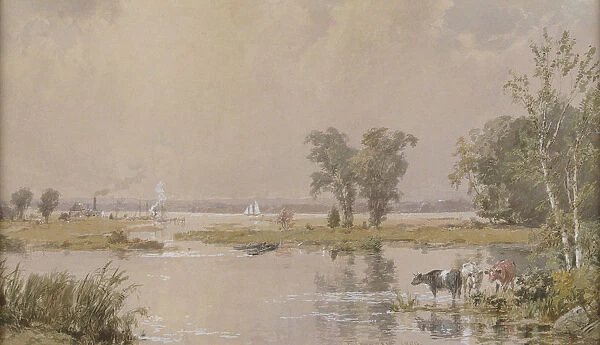 Hackensack Meadows, 1890. Creator: Jasper Francis Cropsey