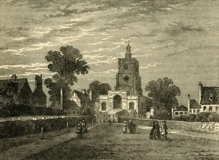 Framed Print : Hackney Church, c1876. Creator: Unknown Framed Print : Hackney Church, c1876. Creator: Unknown