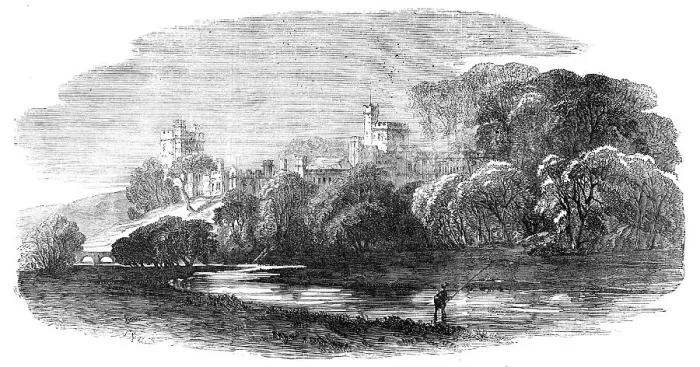 Framed Print : Haddon Hall, from the Bakewell-Road, 1854. Creator:s Read Framed Print : Haddon Hall, from the Bakewell-Road, 1854. Creator:s Read