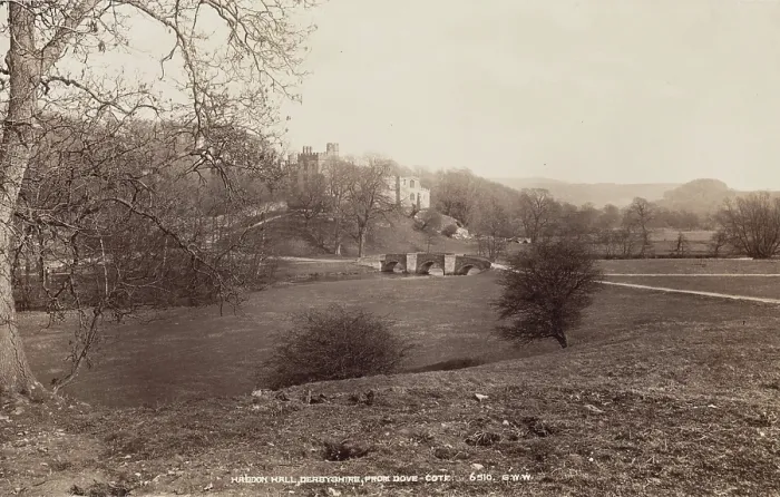 Framed Print : Haddon Hall from Dovecotes, Derbyshire, between 1870 and 1880. Creator: George Washington Wilson Framed Print : Haddon Hall from Dovecotes, Derbyshire, between 1870 and 1880. Creator: George Washington Wilson