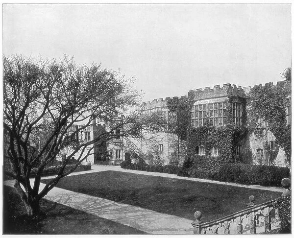 Haddon Hall near Bakewell, Derbyshire, England, late 19th century. Artist: John L Stoddard