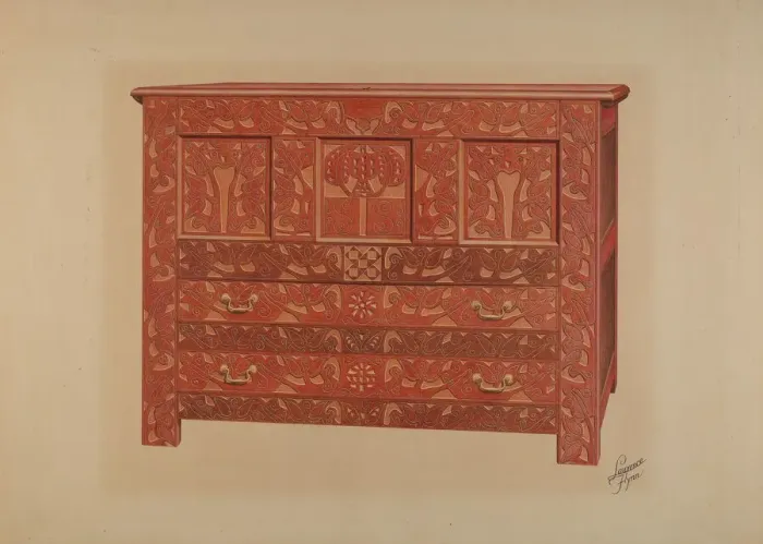 Framed Print : Hadley Chest, 1937. Creator: Lawrence Flynn Framed Print : Hadley Chest, 1937. Creator: Lawrence Flynn