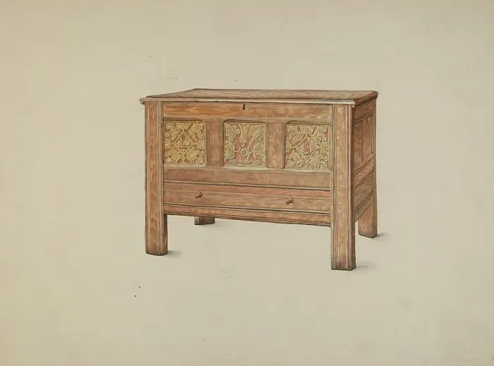 Framed Print : Hadley Chest, c. 1937. Creator: Harold Merriam Framed Print : Hadley Chest, c. 1937. Creator: Harold Merriam