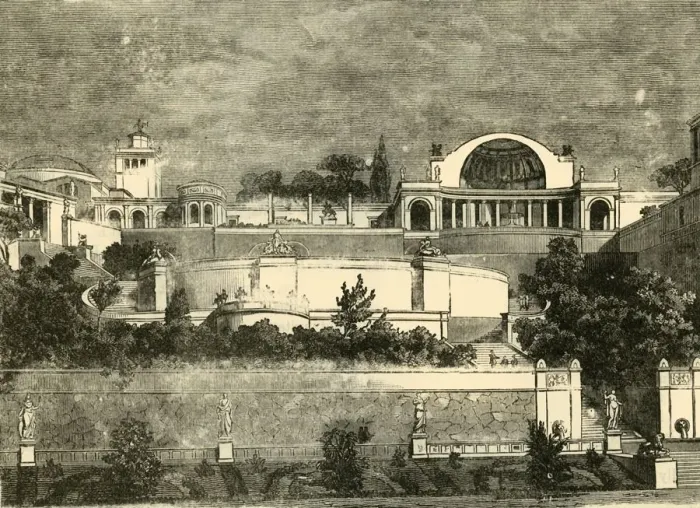 Framed Print : Hadrians Villa at Tibur, 1890. Creator: Unknown Framed Print : Hadrians Villa at Tibur, 1890. Creator: Unknown