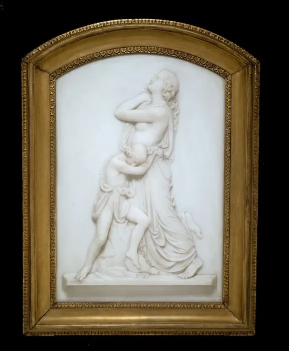 Framed Print : Hagar and Ishmael, 1856. Creator: Edward S. Bartholomew Framed Print : Hagar and Ishmael, 1856. Creator: Edward S. Bartholomew