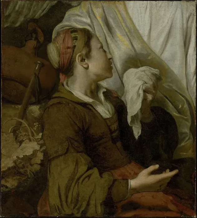 Framed Print : Hagar Weeping, early 1640s. Creator: Gerbrand van den Eeckhout Framed Print : Hagar Weeping, early 1640s. Creator: Gerbrand van den Eeckhout