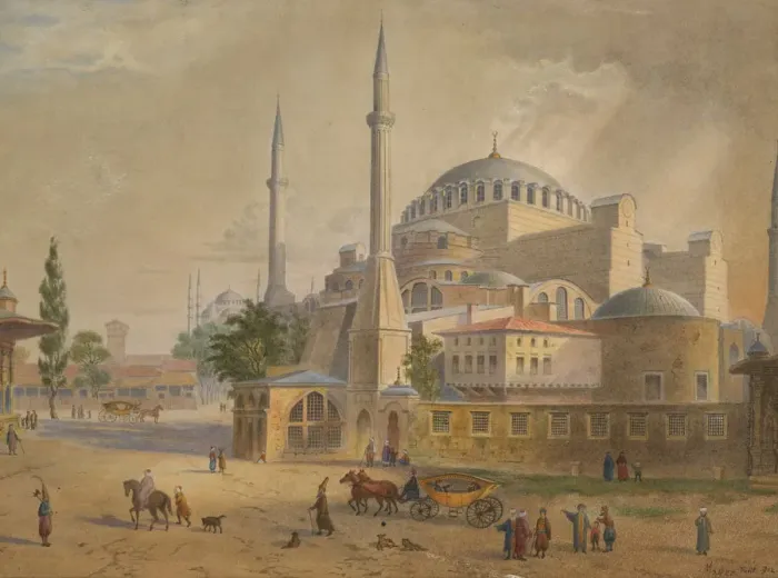 Framed Print : The Hagia Sophia in Constantinople Framed Print : The Hagia Sophia in Constantinople