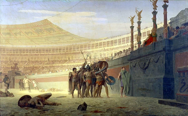 Hail Caesar! We who are about to die salute you, 19th century. Artist: Jean-Leon Gerome