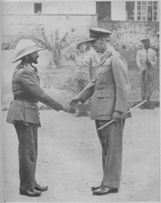 Framed Print : Haile Selassie and General Cunningham, 1941 Framed Print : Haile Selassie and General Cunningham, 1941