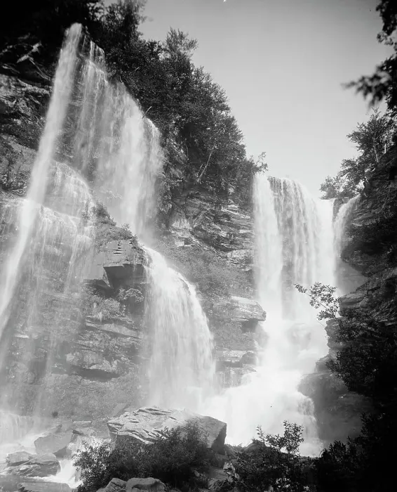 Framed Print : Haine's Falls, Catskill Mts. N.Y. between 1895 and 1910. Creator: Unknown Framed Print : Haine's Falls, Catskill Mts. N.Y. between 1895 and 1910. Creator: Unknown
